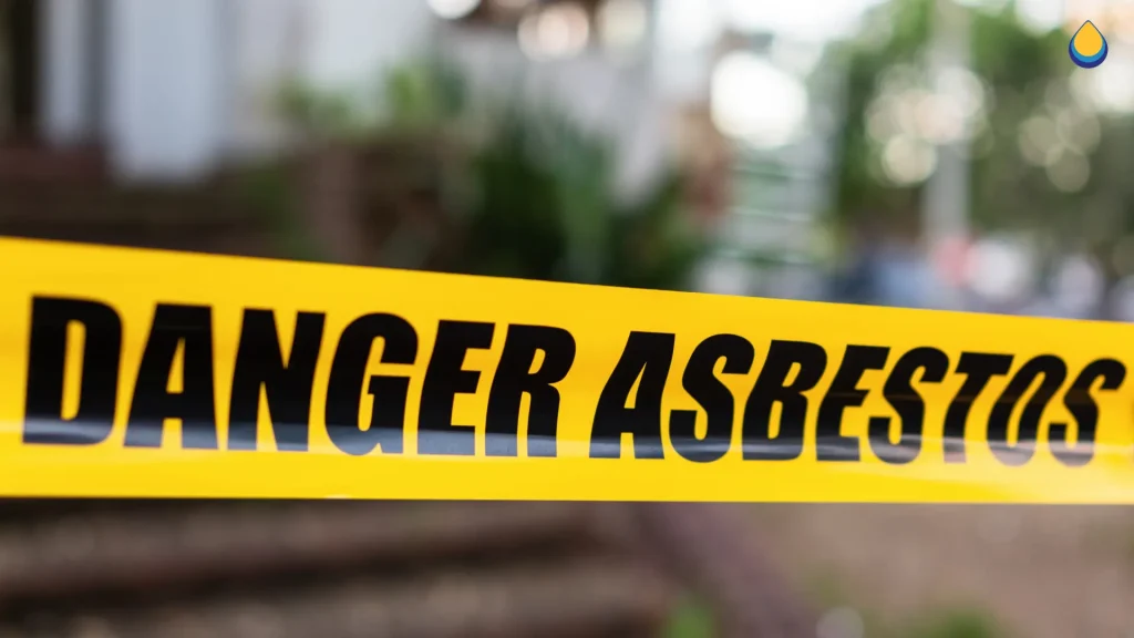 Asbestos risk — specialist removal required